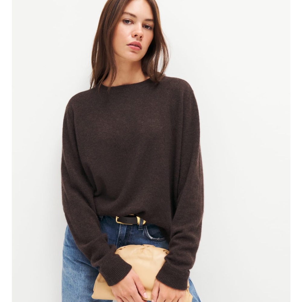 Cashmere boyfriend sweater reformation